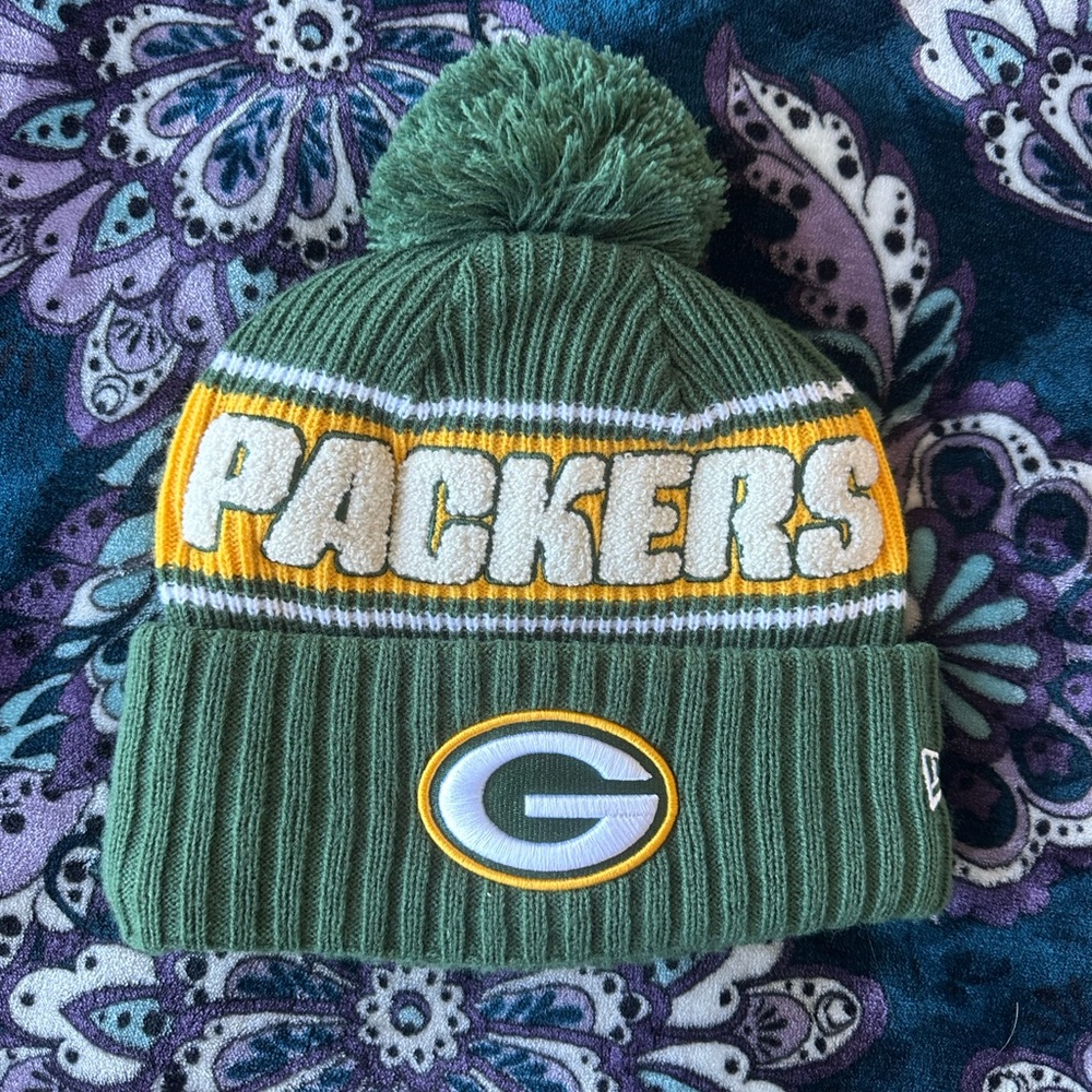 3-Pack | Official NFL Green Bay Packers Winter Beanies, New Era, Brand New (2/3)